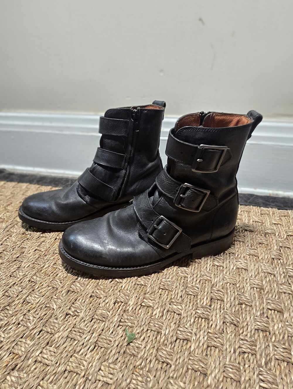 Frye Natalie Triple Buckle Boots